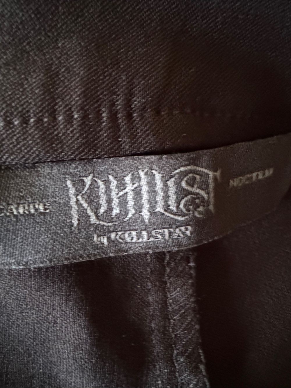 KILLSTAR voidclash black stretch Faux Leather Panel women’s pants L - Picture 6 of 6
